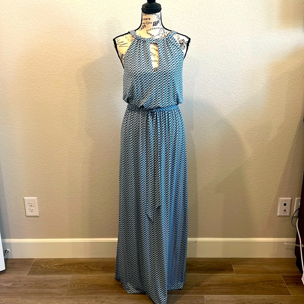 Guess Maxi Dress; sleeveless with keyhole neckline and keyhole cutout in back